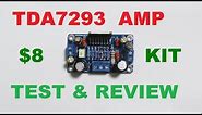 TDA7293 100 watt audio amplifier kit test and review