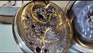 Two-tone beauty - overhaul of Rockford Grade 925 pocket watch, a tour de force in watch design