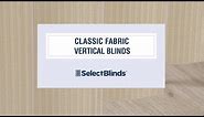 Classic Fabric Vertical Blinds from SelectBlinds.com