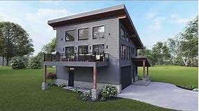 MODERN HOUSE PLAN 940-00192 WITH INTERIOR
