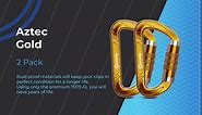 Auto Locking Carabiner Clips, 12KN /2697lbs Lightweight (1.0oz), Carabiner Heavy Duty for Camping, Hiking, Hammocks, Dog Leash, D Shaped Small Caribiniers for Keychains