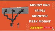 MOUNT PRO Triple Monitor Desk Mount: Elevate Your Multi-Screen Setup Review