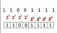 Place Values for a binary byte