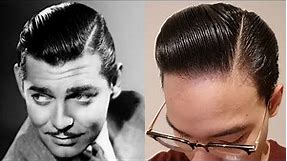 Clark Gable Hair Tutorial | 1930s Side Part | Executive Contour