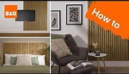 How to create slatted wall panelling