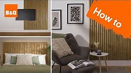 How to create slatted wall panelling