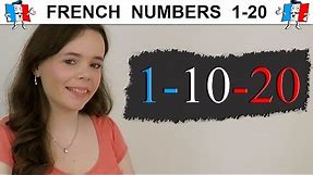 LEARN FRENCH NUMBERS 1-20 | COUNTING TO 20 IN FRENCH