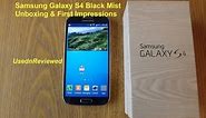 Samsung Galaxy S4 Unboxing (Black Mist) and first impressions