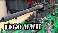 LEGO WWII German Schwerer Gustav Rail Gun | BrickCon 2017