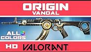 Origin Vandal VALORANT SKIN (ALL COLORS) | New Skins Showcase
