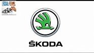 How to draw Skoda car logo.