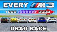 BMW M3 Generations DRAG RACE
