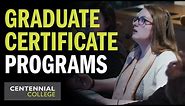 Graduate Certificate Programs