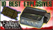 10 STRONGEST EXPLOSIVES in Fallout: New Vegas - Caedo's Countdowns