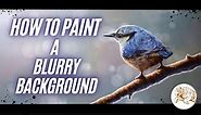 How to Paint a Blurry Bokeh Background with Acrylic Paints