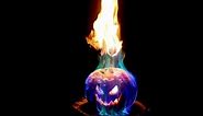 Flamethrower Pumpkin - Flaming Halloween Jack o Lantern