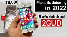 Refurbished iPhone 5s From Flipkart 2GUD Unboxing | Only Rs.6000 | iPhone 5s in 2022 (HINDI)