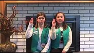 Girl Scouts 101 - Hand sign & hand shake