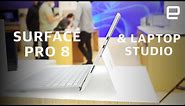 Microsoft Surface Pro 8 and Laptop Studio hands-on
