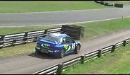 Subaru Impreza WRC and Group N rally cars in action