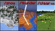 Minecraft - How To Use The /weather Command!