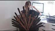 DIY 'Game of Thrones' Iron Throne Office Chair