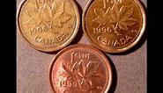1990-1999 Canadian One Cent (Penny) Coins To Look For