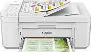 Canon PIXMA TR4720 All-in-One Wireless Printer Home use, with Auto Document Feeder, Mobile Printing and Built-in Fax, White