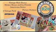 Vintage 1970's Walt Disney Mickey Mouse and his Friends Sticker Packs OPENING