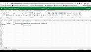 Table Tutorial #2: How to make an Excel Data Table for Density