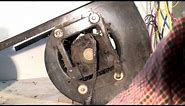Antique gas furnace service fan motor part 3
