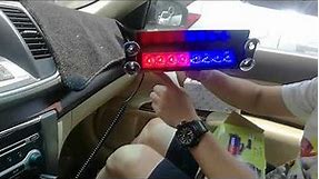 8 LED Car Dash Strobe Lights Flash Emergency Police Warning Lamp