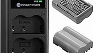 FirstPower EN-EL3e Battery 2-Pack 2200mAh and Dual USB Charger Compatible with Nikon D50, D70, D70s, D80, D90, D100, D200, D300, D300S, D700 Digital SLR Cameras