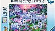Ravensburger Unicorns in the Sunset Glow 150 Piece Jigsaw Puzzle for Kids – Every Piece is Unique, Pieces Fit Together Perfectly