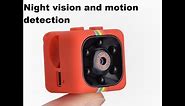 The SQ11 Night Vision Motion Detection HD Mini DV Camera Instructions Setup Review And Unboxing