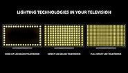Edge Lit LED VS Direct LED VS Full Array LED Televisions | Backlight Bleeding | Local Dimming