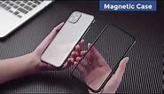 Casebus - Double Sided HD Clear Magnetic Phone Case - Built in Screen Protector Metal Bumper Cover
