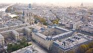 Aerial View of Notre Dame De Paris Cathedral