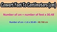 How To Convert Feet To Centimeters (cm) Explained - Formula For Feet To CM - How Many CM Is 1 Foot?