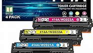 Palmtree Compatible Toner Cartridge Replacement for HP 414A 414X for Color Laserjet Pro MFP M479fdw M479fdn M479dw Pro M454dw M454dn M455dn MFP M480f M479 M454 Printer W2020A W2020X (BCMY, 4-Pack)