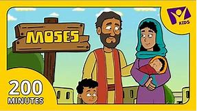 Story about Moses (PLUS 15 More Cartoon Bible Stories for Kids)