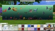 Bakies The Sims 4 Custom Content: Finding Nemo Combine Set Wallpaper and Flooring