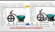 How to Change Solidworks Icon Color | Solidwork Tutorials