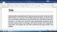 How to Draw Outside Border to a Paragraph in Word