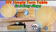 DIY Turntable at home | How to make turn table Homemade lazy susan | simple Turntable setup