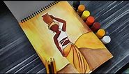 Abstract Art With Watercolors | Figurative Painting| Beautiful Woman Abstract Painting