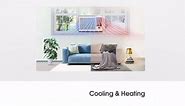 LG 7,500 BTU 115V Window Air Conditioner Cools 320 Sq. Ft. with Heater in White LW8021HRSM