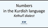 Learn Kurdish - Counting numbers in Kurdish - Kelhuri