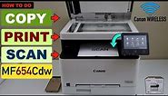 How To Copy, Print, Scan With Canon Imageclass MF654Cdw Color Laser Printer ?