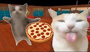 roblox work at a pizza place sound effects but with cats